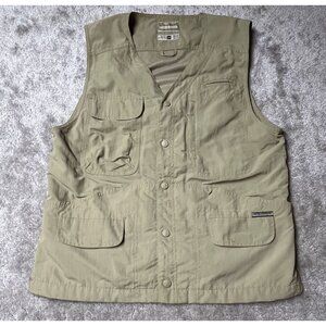 Royal Robbins Mens Khaki Utility Vest M Nylon‎ Outdoor 8 Pockets